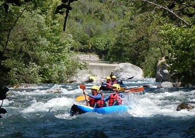 Raft, week end, famille, enfants