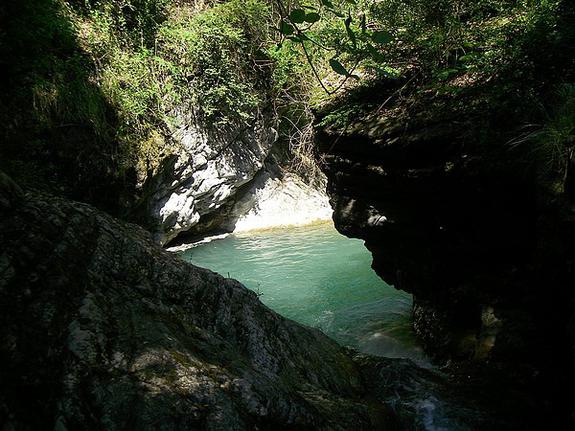 Vasque canyon Audin à Fanghetto