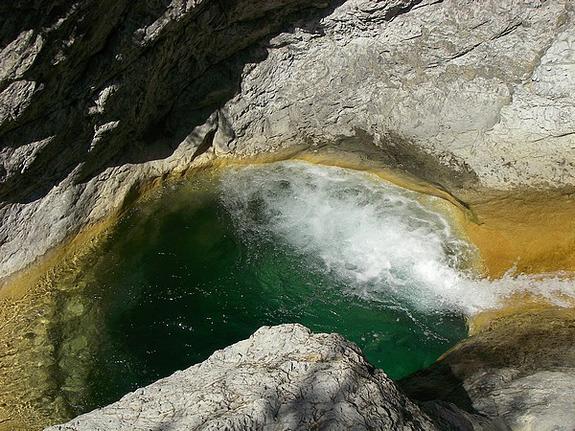 Vasque canyon Audin à Fanghetto