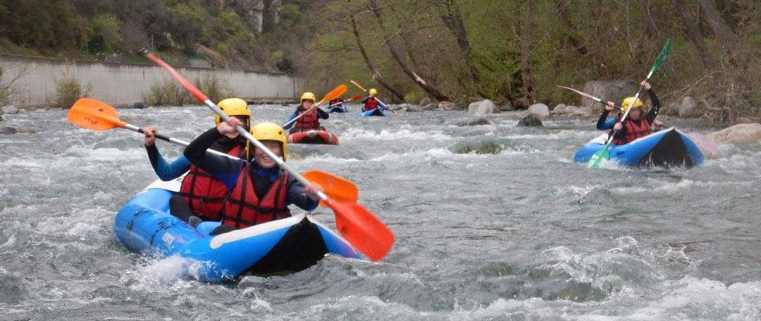 Première descente de kayak et canoe-raft 2017 !