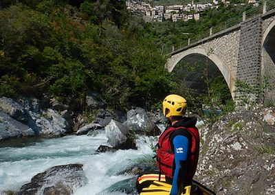 Nage en eaux vives dans la Roya