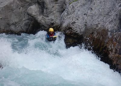 Nage en eaux vives dans la Roya