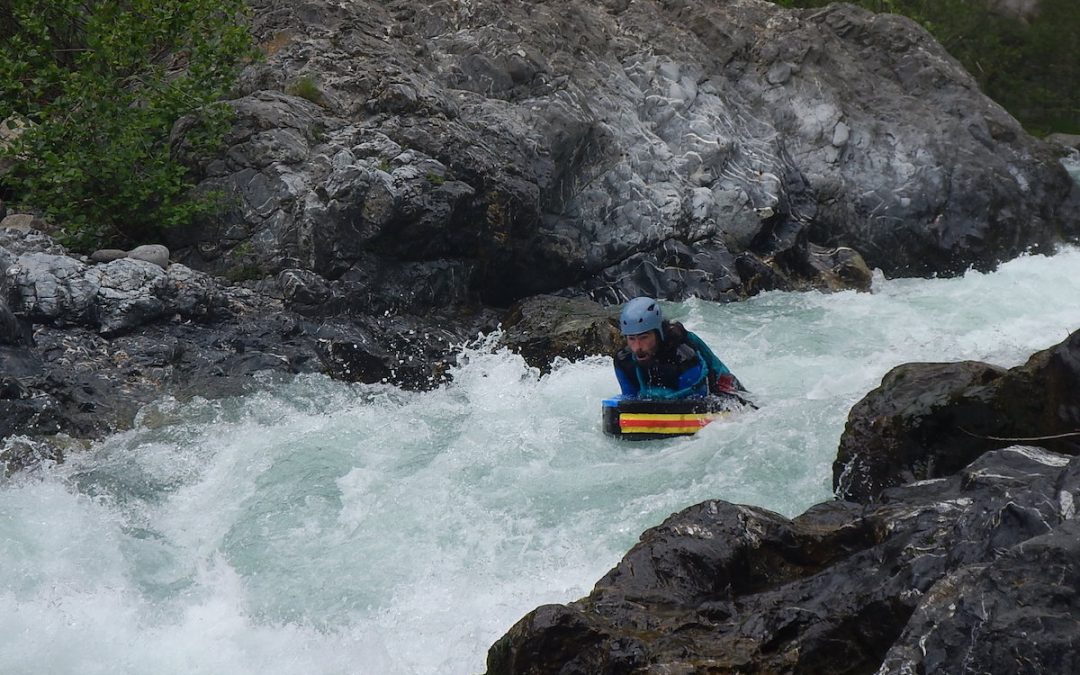 Hydrospeed, Nage en eaux vives dans la Haute Roya