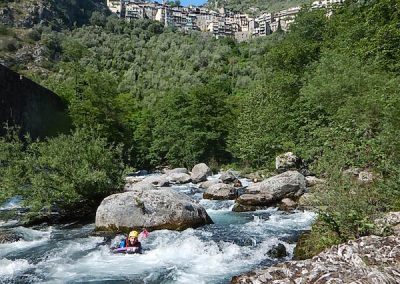 Nage en eaux vives dans la Roya